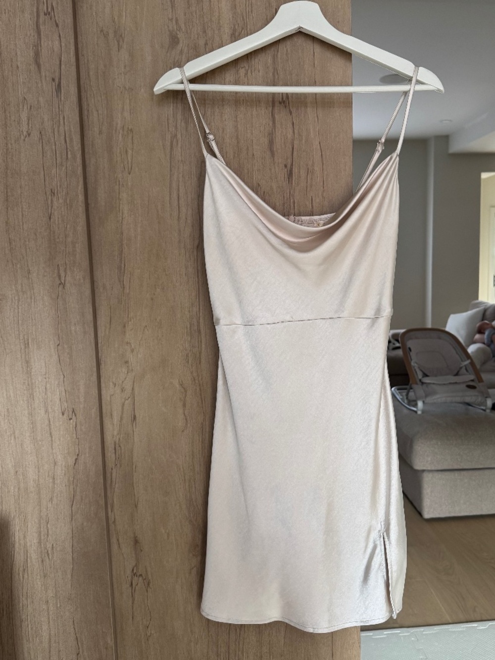 Ivory mini dress